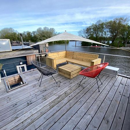 Hausboot Off Im Diamantgraben An Der Elbe Hotel Хамбург Екстериор снимка